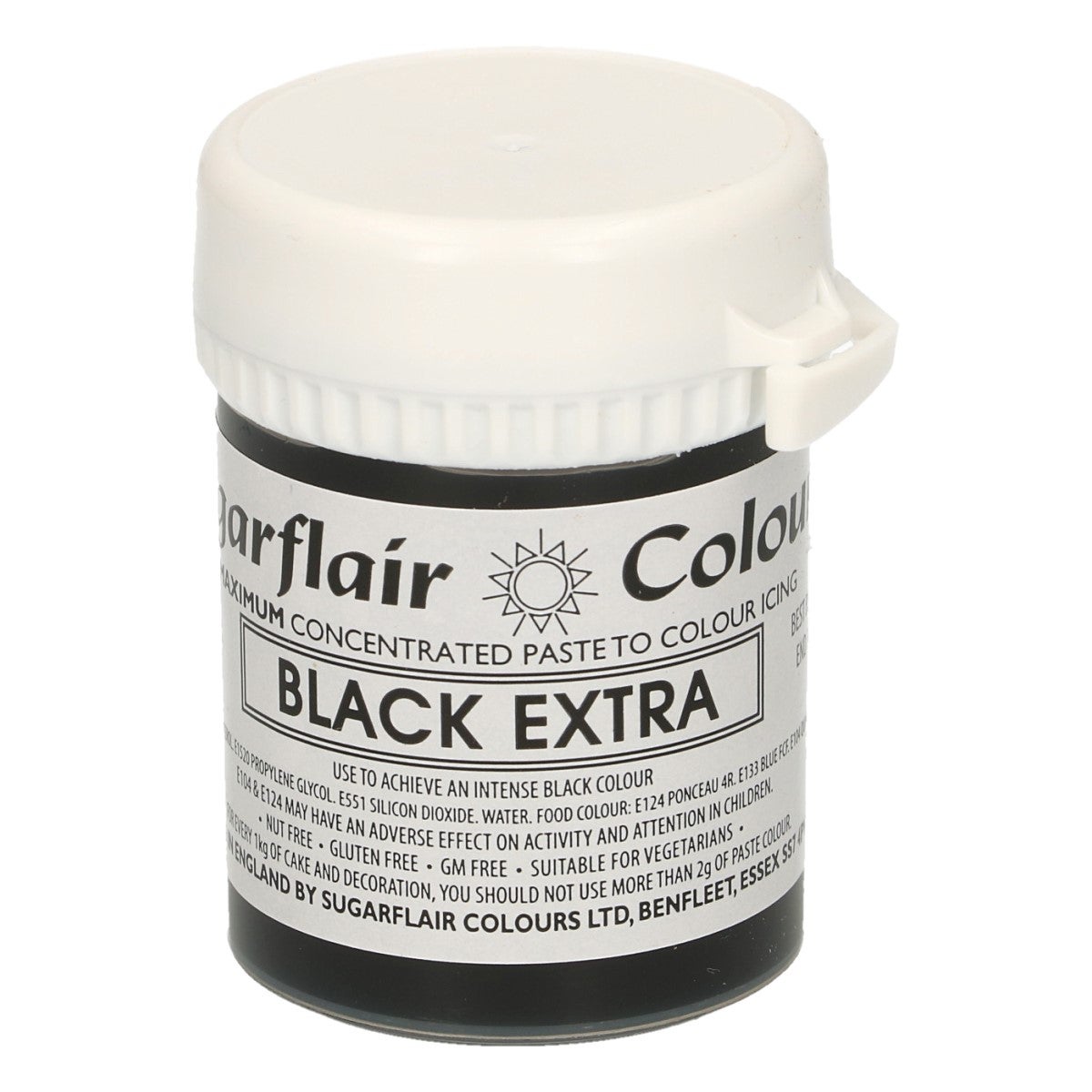 Sugarflair Geconcentreerde Eetbare Kleurstof Zwart Extra 42g