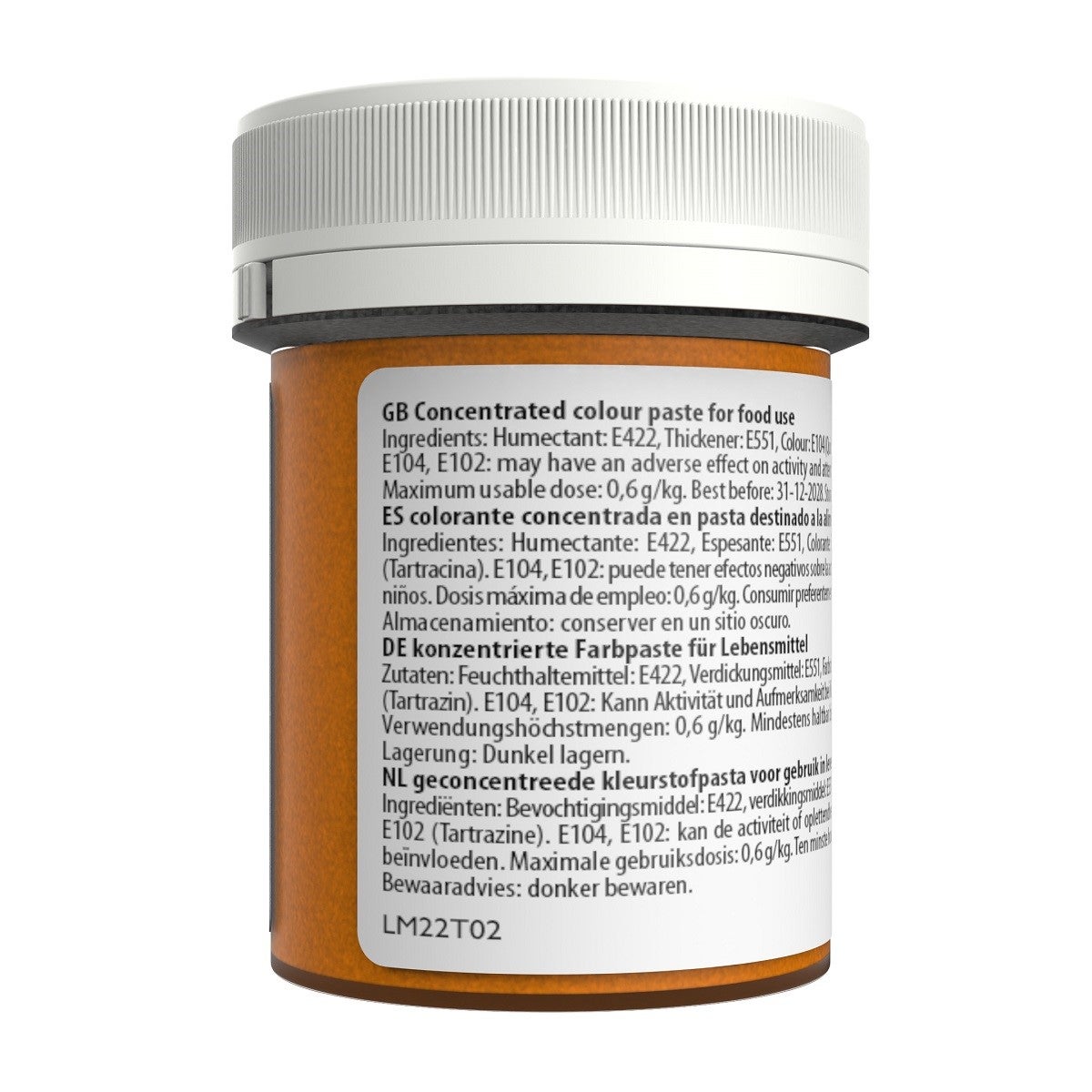 Sugarflair Geconcentreerde Eetbare Kleurstof Geel Extra 42g