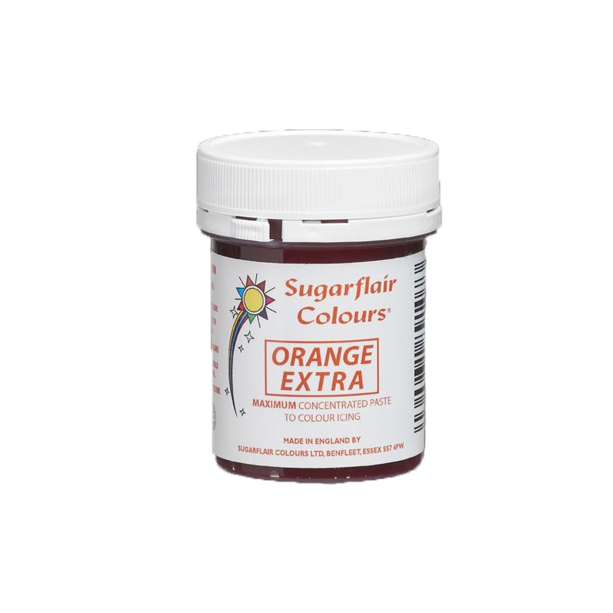 Sugarflair Hoge Geconcentreerde Kleurpasta Oranje 42g