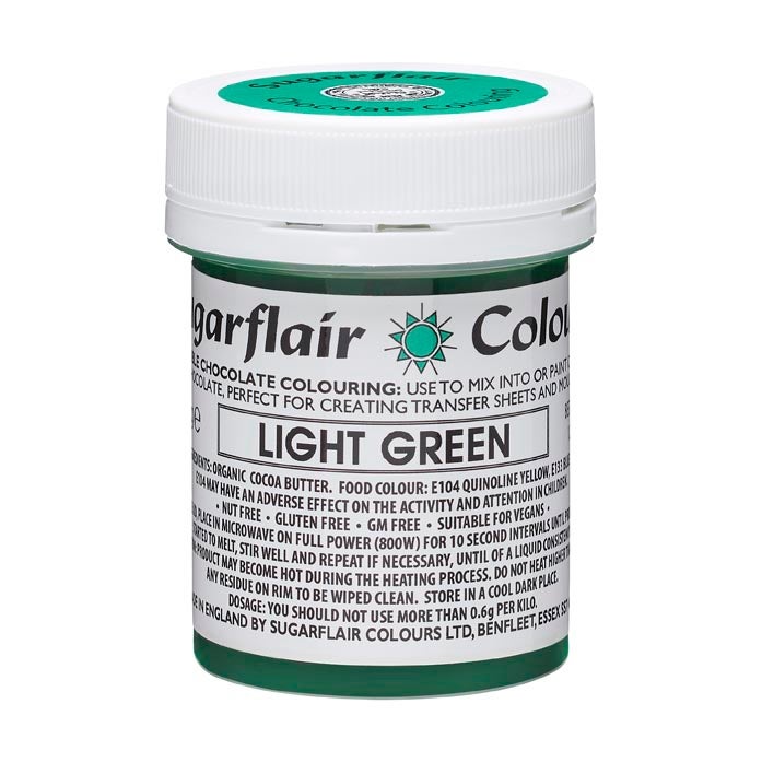 Sugarflair Chocolade Kleurstof Lichtgroen 35g