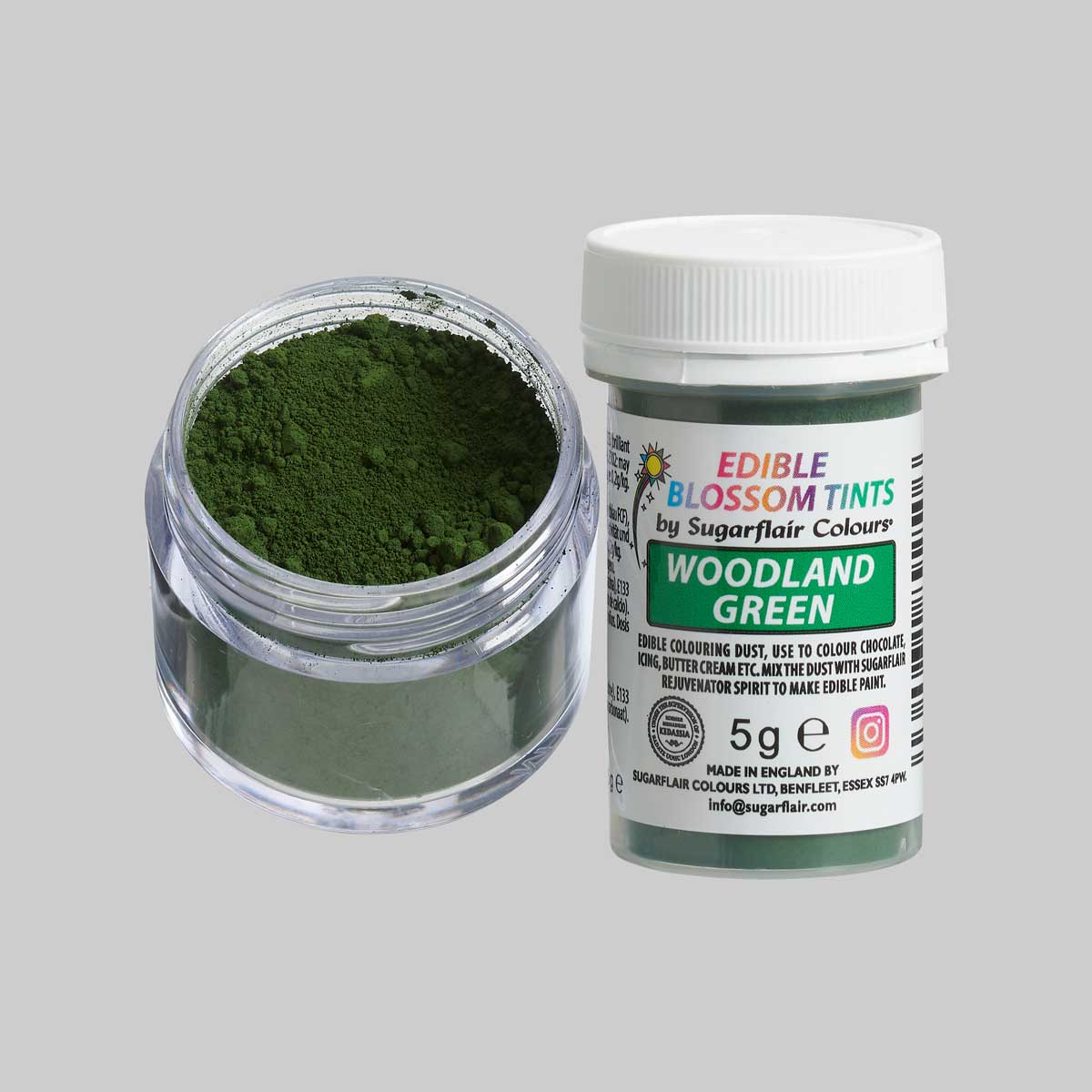 Sugarflair Blossom Tint Dust Woodland Green 5g