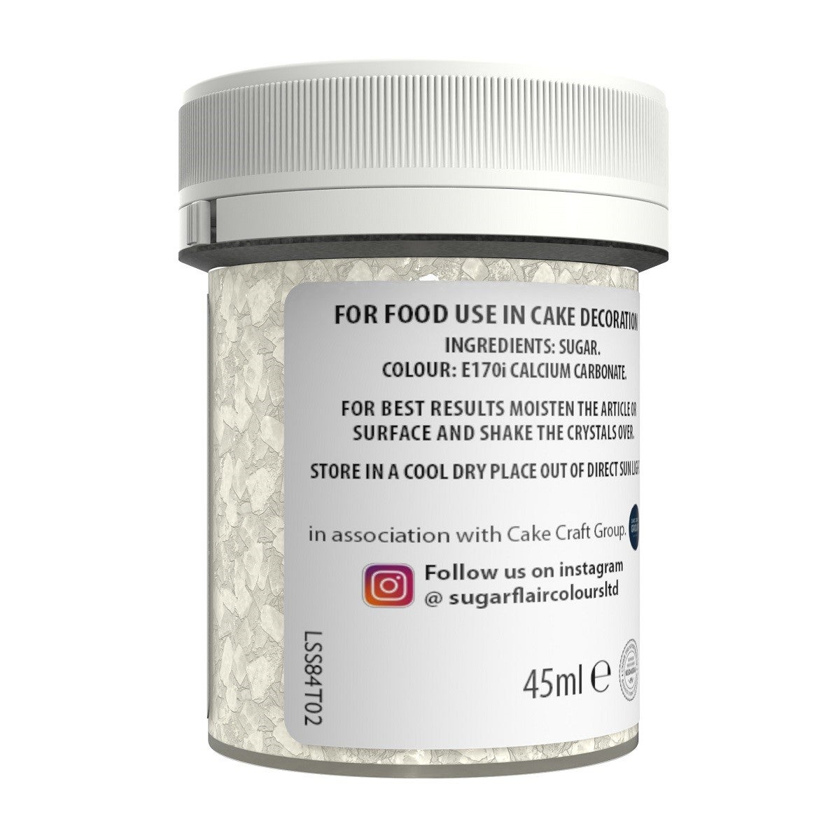 Sugarflair Suikerkristallen Wit 40 g