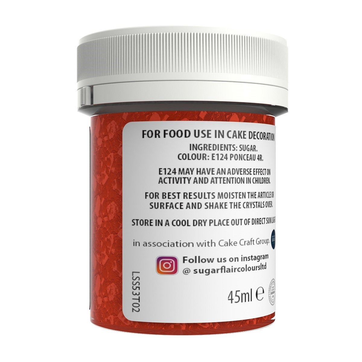 Sugarflair Suikerkristallen Rood 40 g