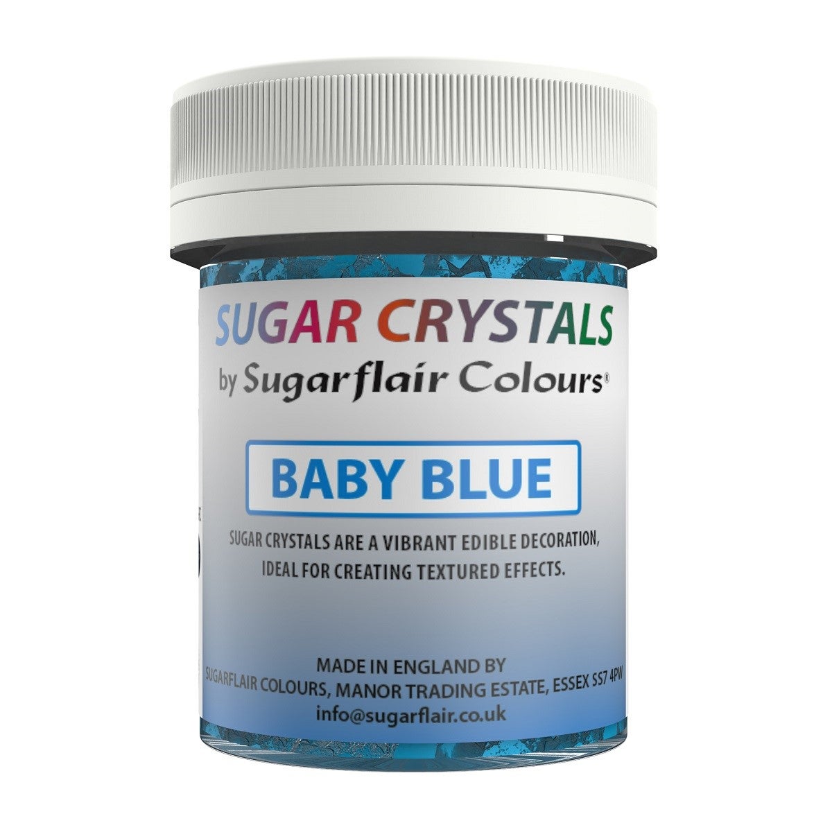 Sugarflair Suikerkristallen Baby Blue 40 g