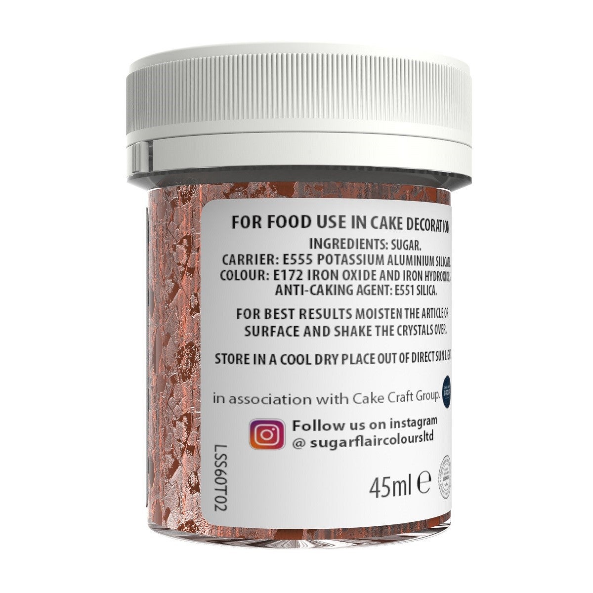 Sugarflair Suikerkristallen Rose Gold 40 g