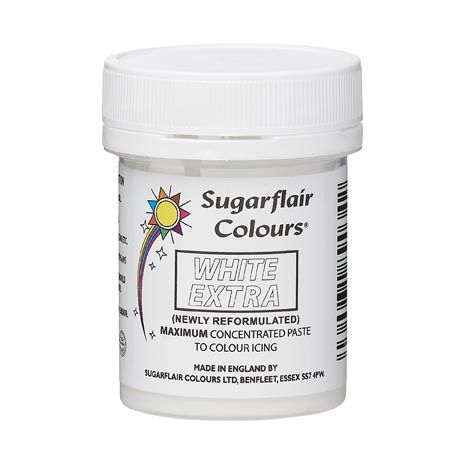 Sugarflair Geconcentreerde Eetbare Kleurstof Extra Wit 42g
