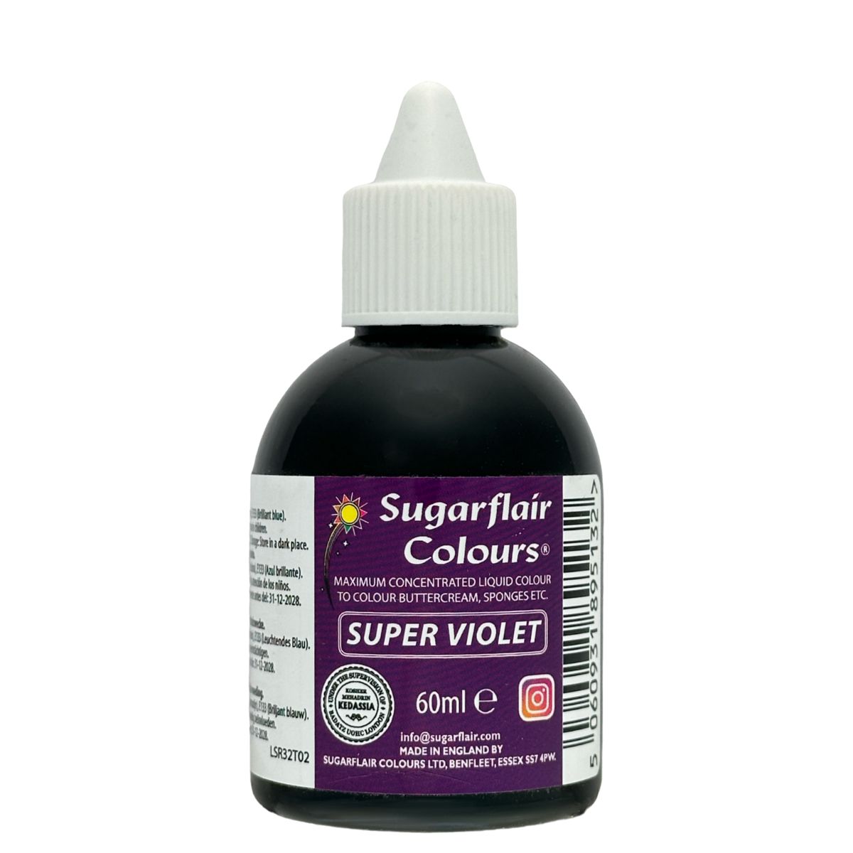 Sugarflair Vloeibare Kleur Super Violet 60ml