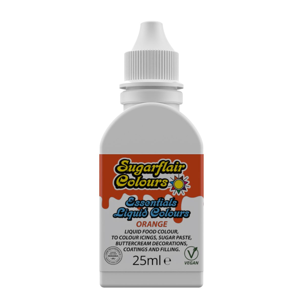 Sugarflair Liquid Colour Oranje 25 ml