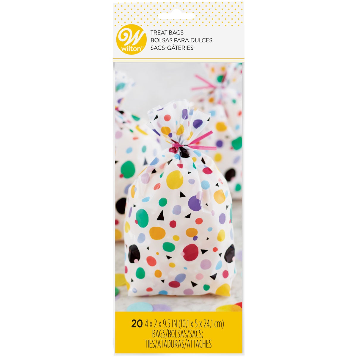 Wilton Treat Bags Max Dots Triangle pk/20
