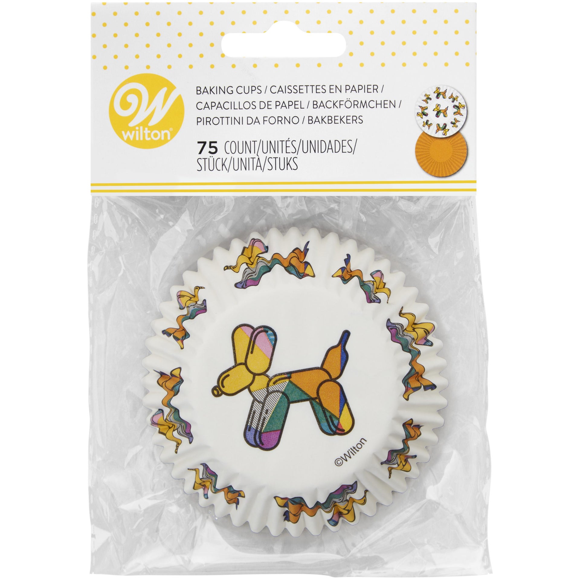 Wilton Cupcakevormpjes Ballonhondje pk/75