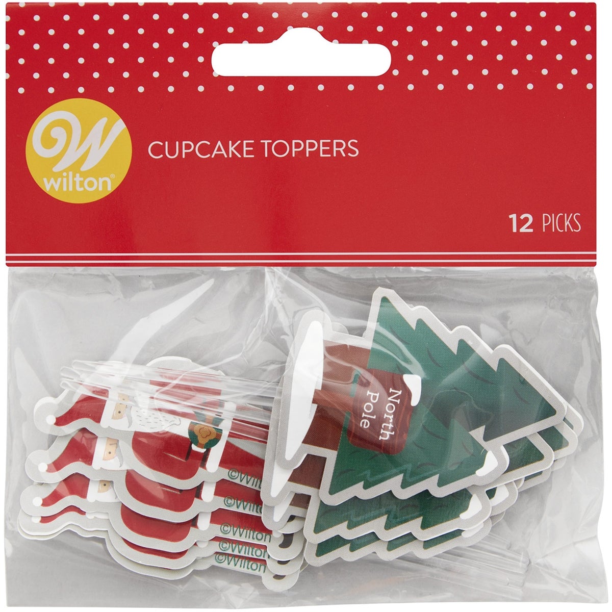 Wilton Treat Picks Santa pk/12