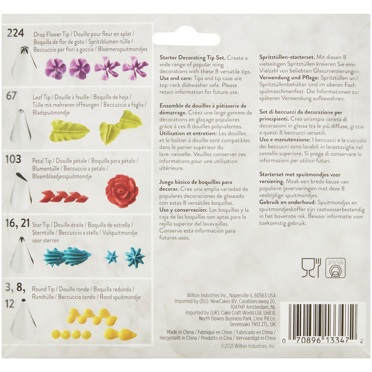Wilton Starter Decorating Tip Set/9