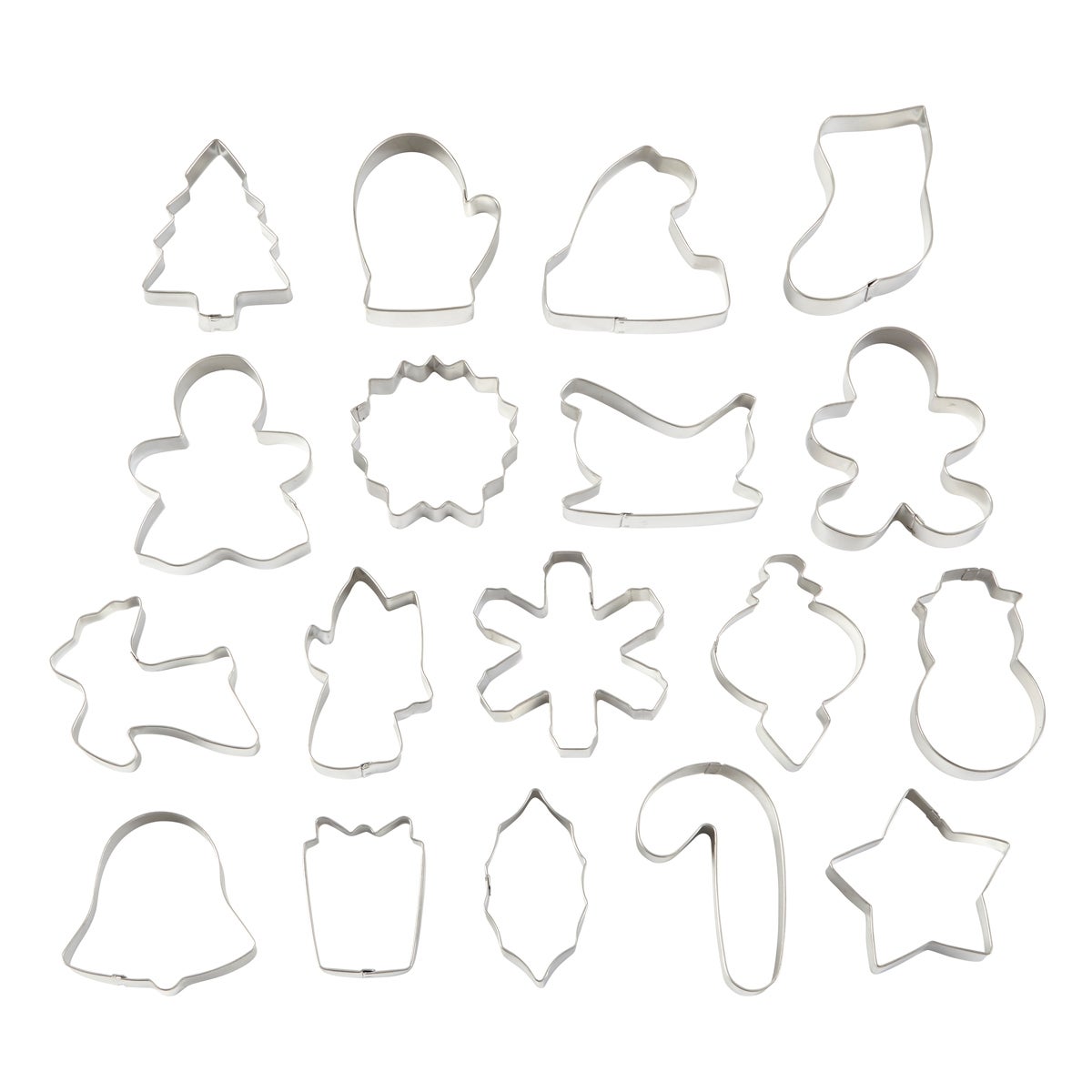 Wilton Metalen Uitsteker Set Holiday Set/18