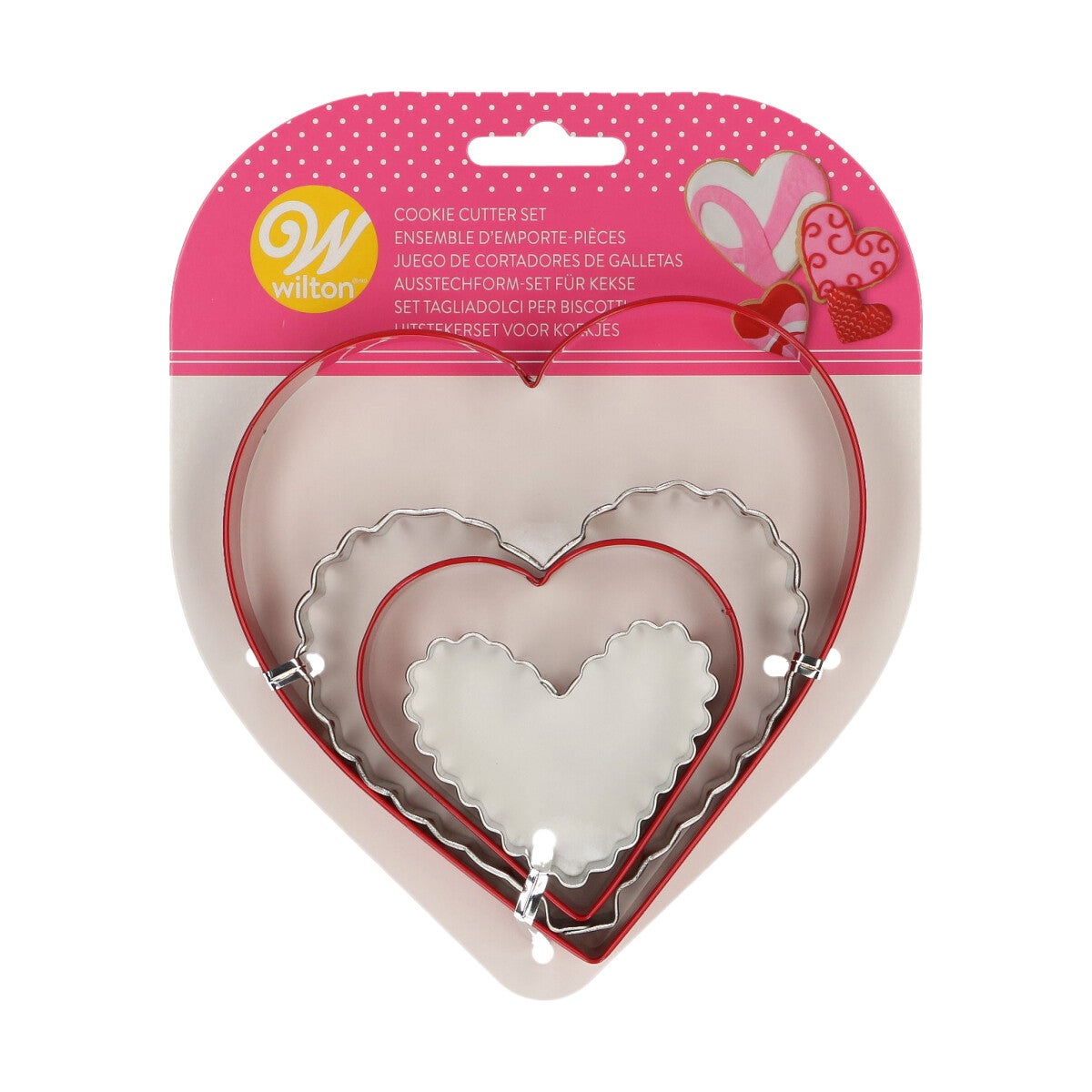 Wilton Metalen Koekjes Uitsteker Nesting Hart Set/4