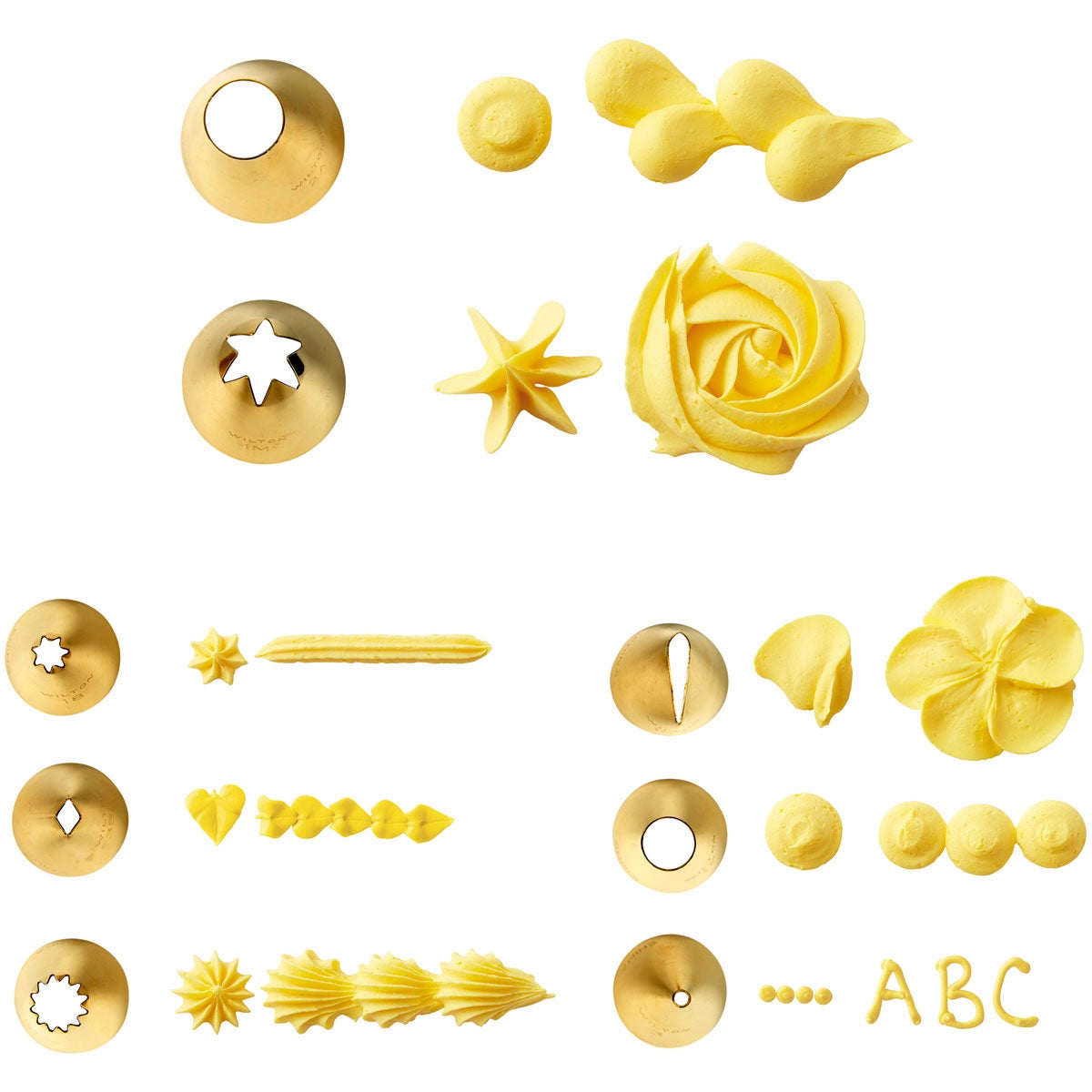 Wilton Golden Decorating Tip Set/17