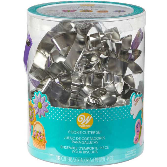 Wilton Metalen Koekjes Uitsteker Tub Pasen Set/18