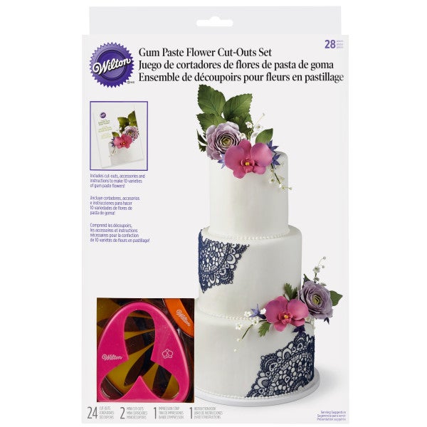Wilton Gum Paste Uitstekers Bloem Set/28