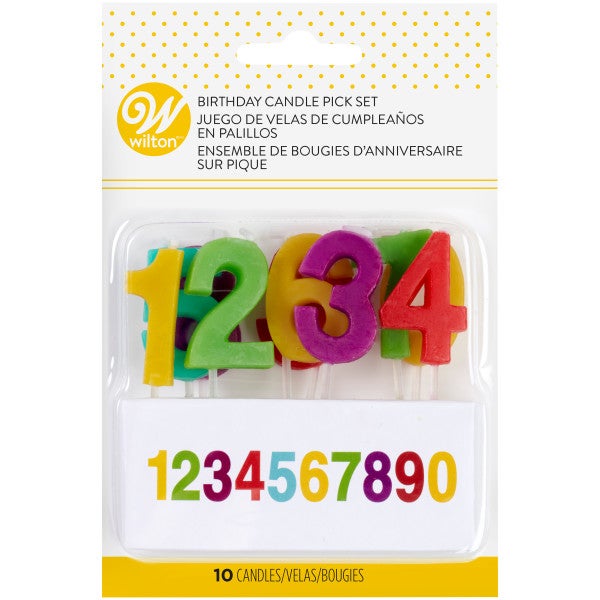 Wilton Kaarsen Nummers Set/10