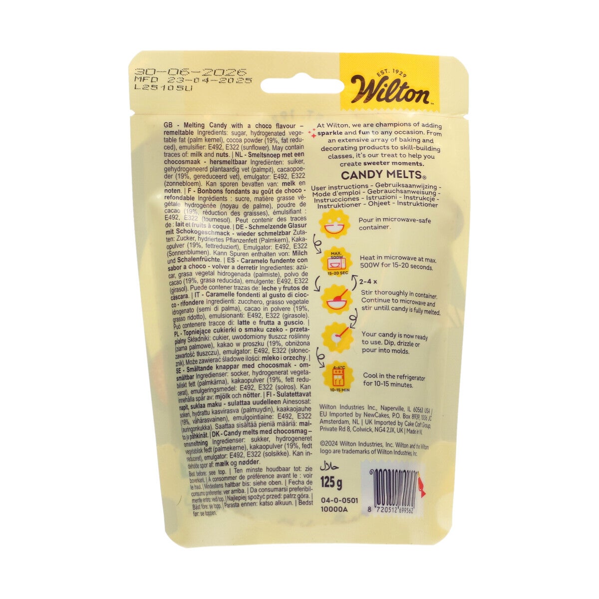 Wilton Candy Melts® 125g - Donkere Cacao