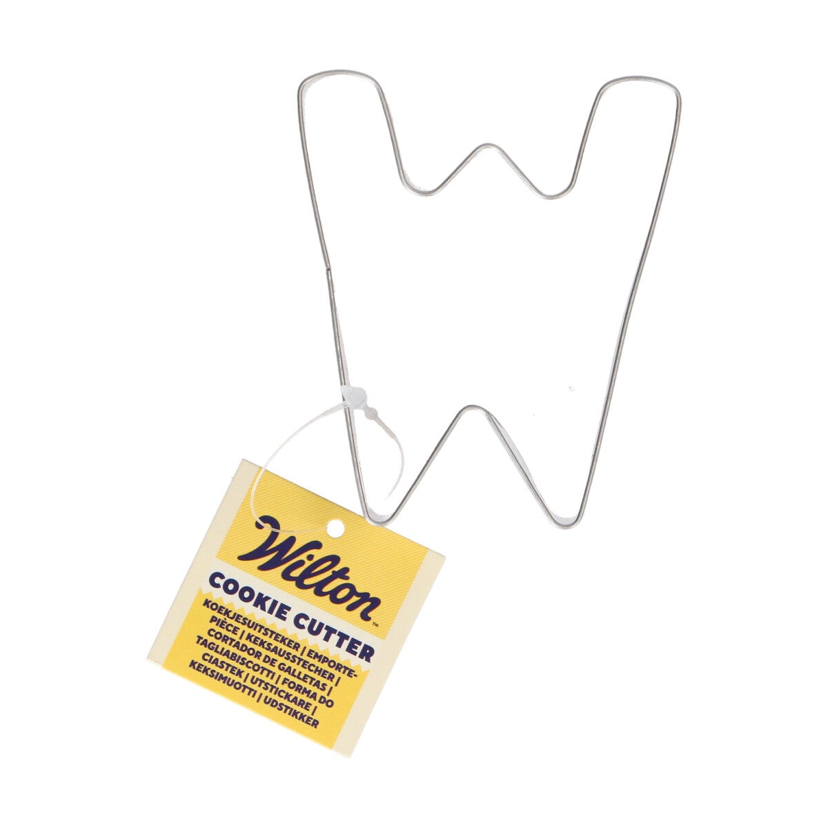 Wilton Koekjesuitsteker Letter W 8 cm