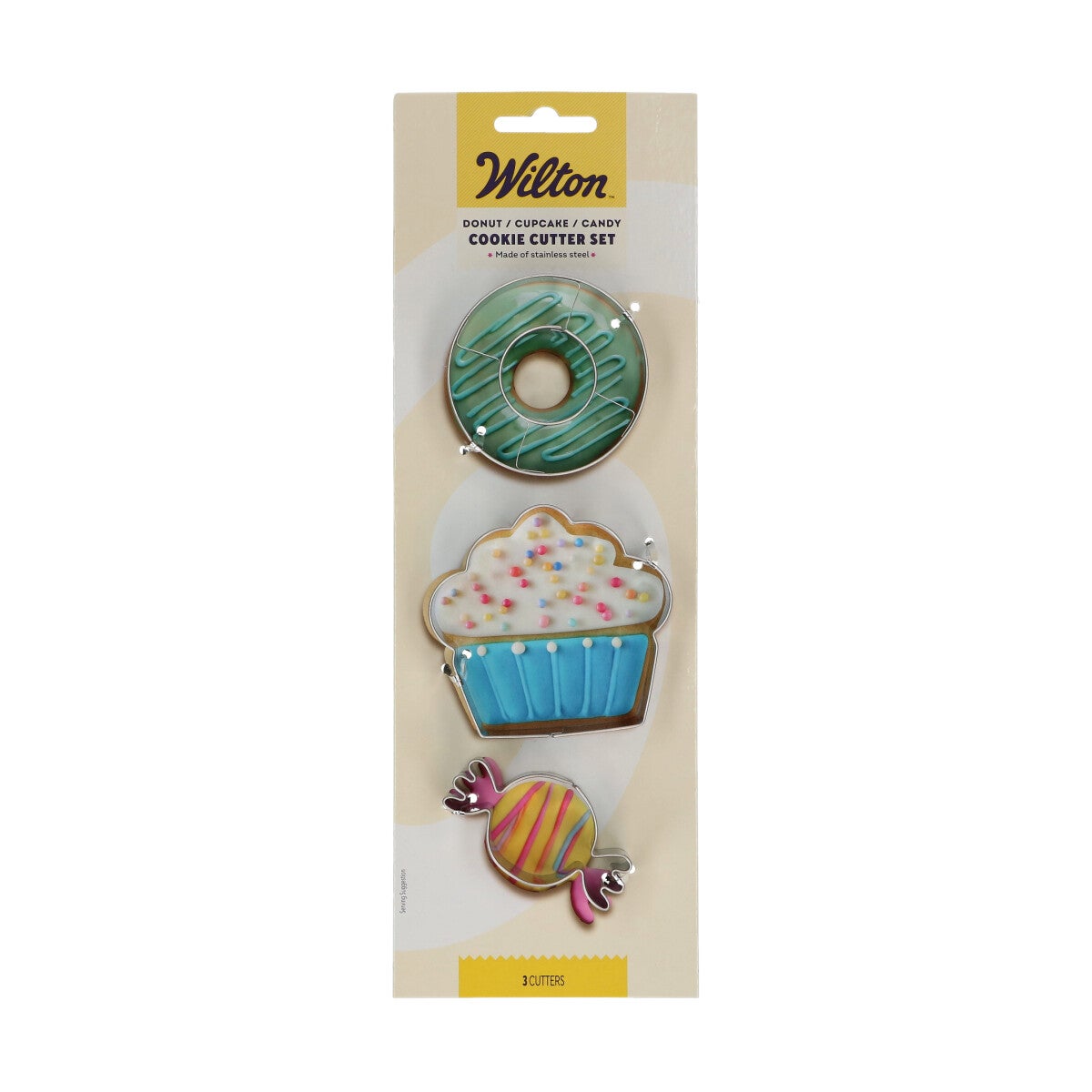 Wilton Koekjesuitsteker Donut - Cupcake - Snoep set/3
