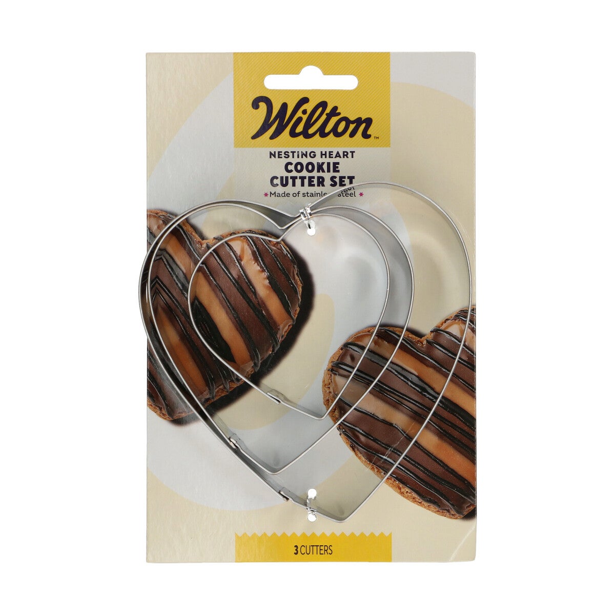 Wilton Nesting Koekjesuitsteker Hart Set/3
