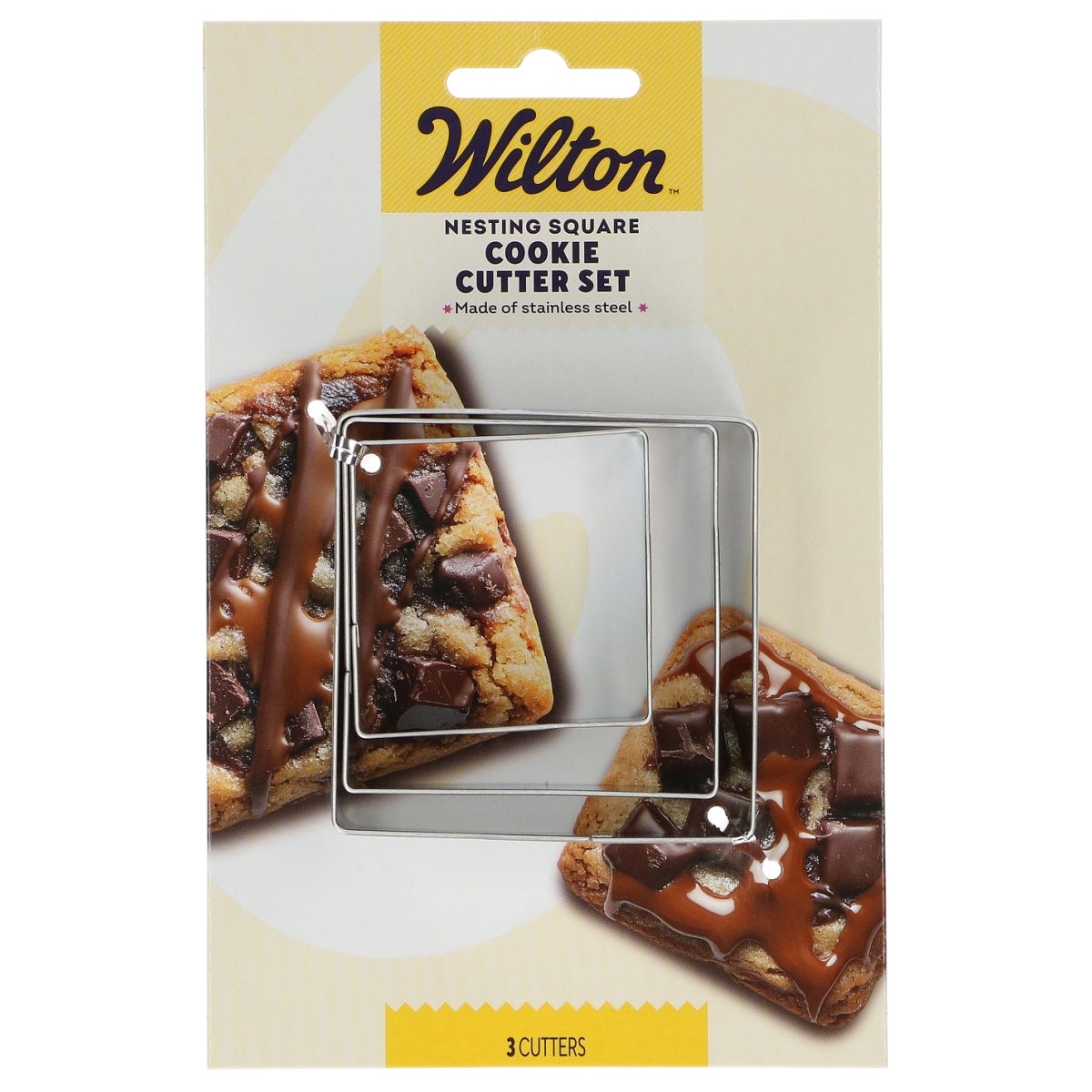 Wilton Nesting Koekjesuitsteker Vierkant Set/3