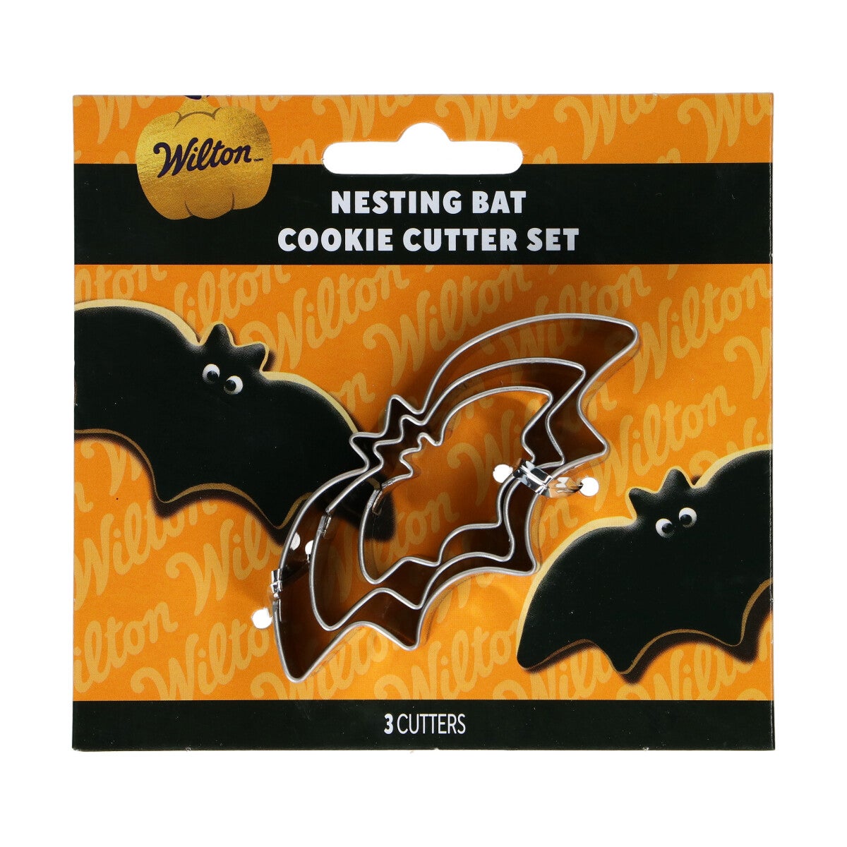 Wilton Nesting Koekjesuitsteker Vleermuis Set/3