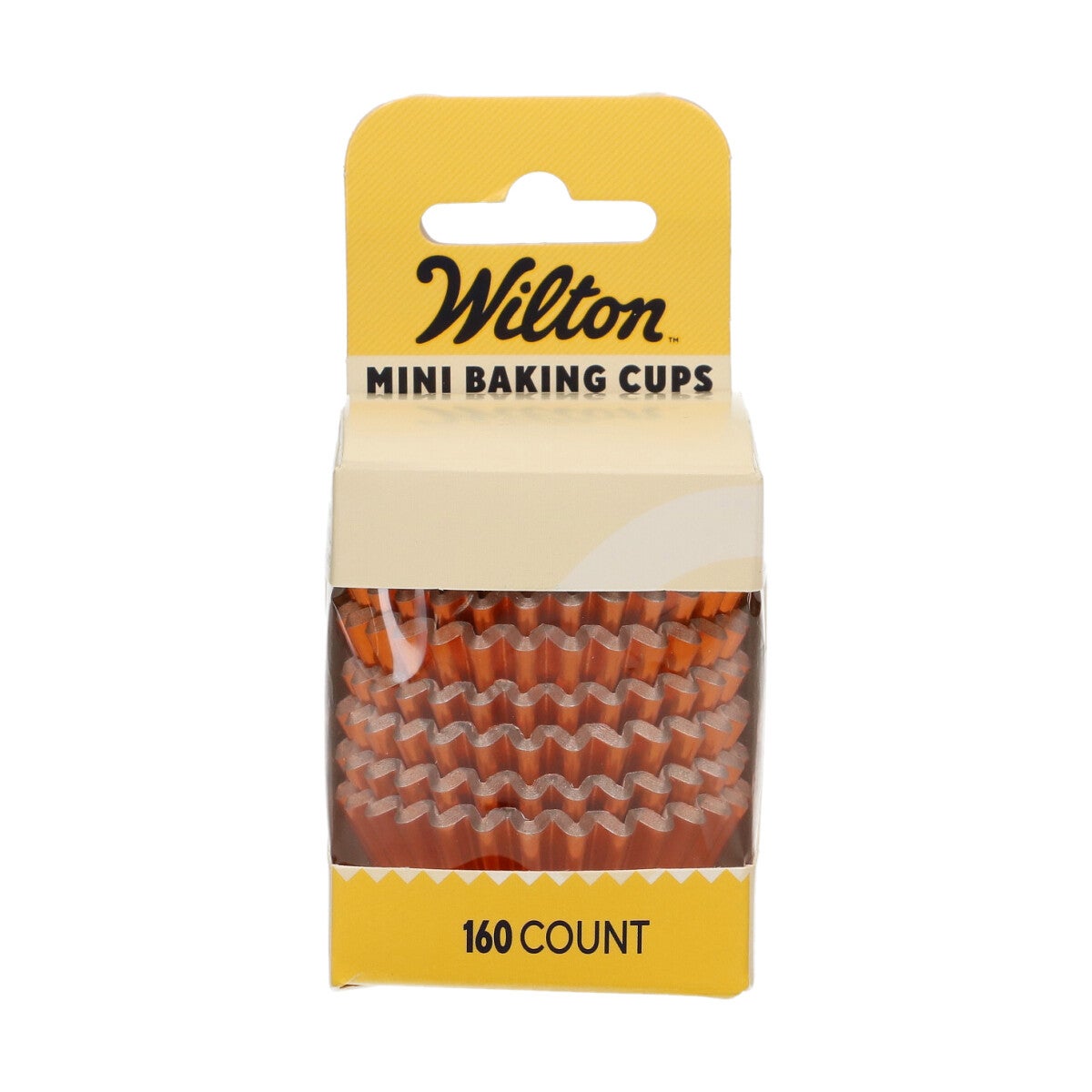Wilton Mini Metallic Baking Cups Oranje set/160