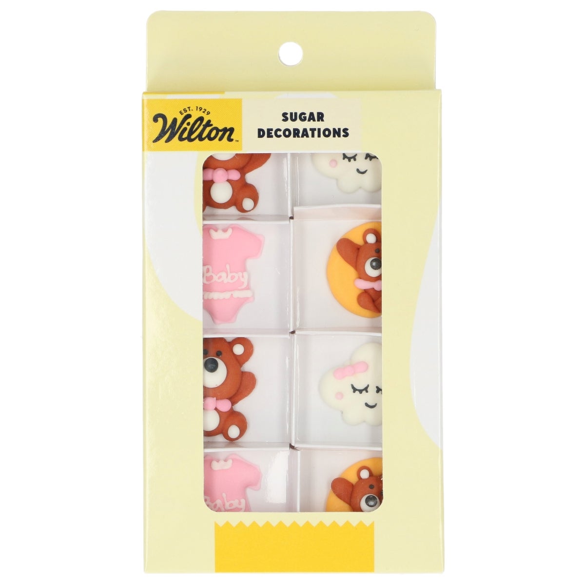 Wilton Suikerdecoraties Baby Roze set/8