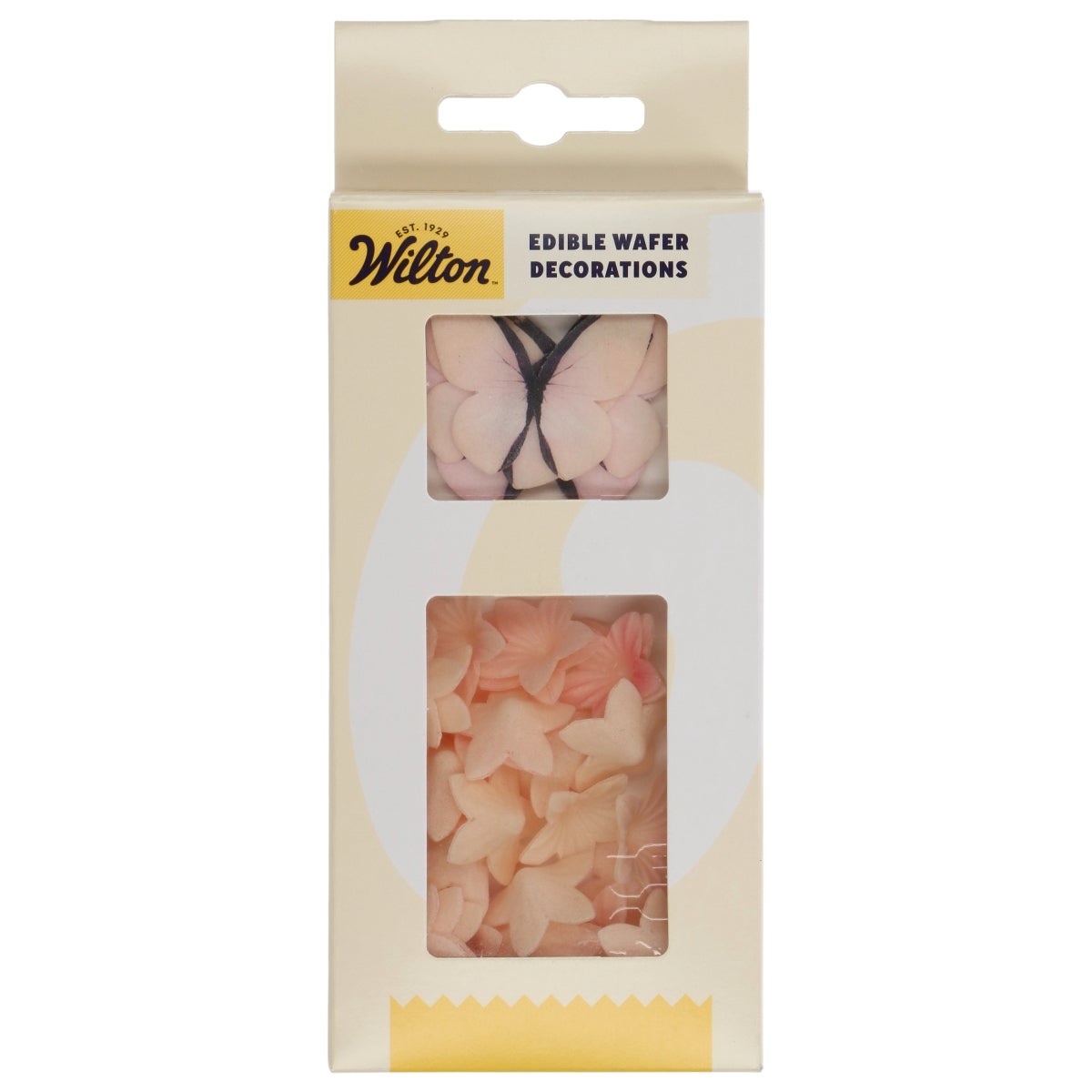 Wilton Eetbare Papieren Decoraties Bloemen & Vlinders Ombre Roze set/30