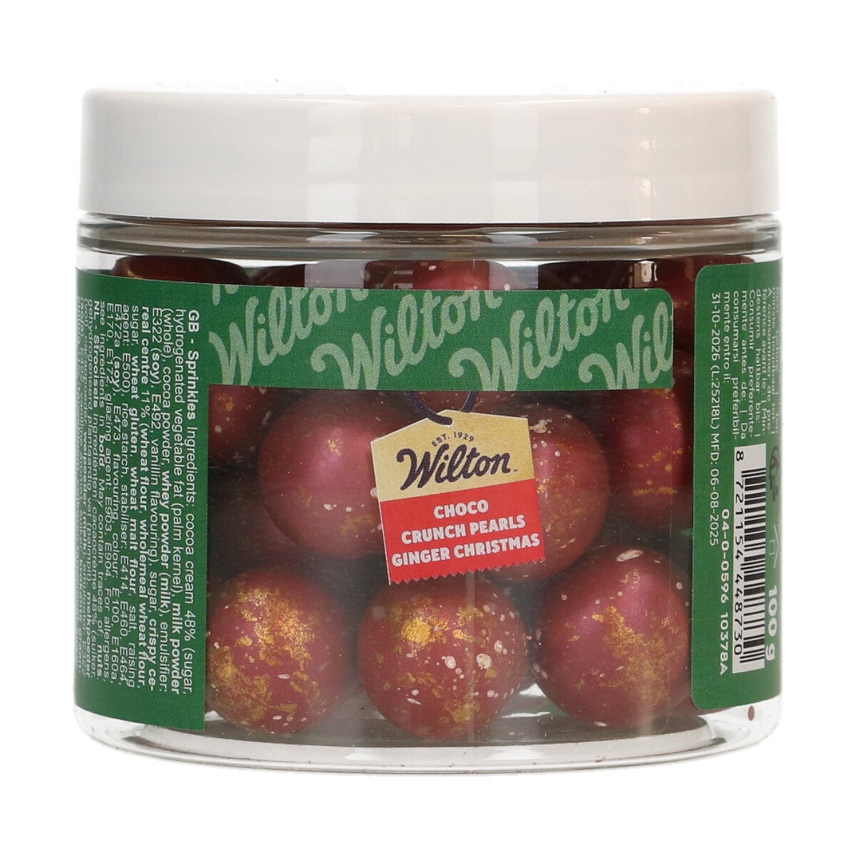 Wilton Choco Crunch Parels Ginger Christmas 100 g