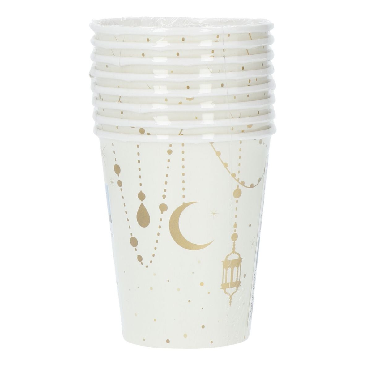 Folat Papieren Bekers Eid Mubarak 250ml pk/8