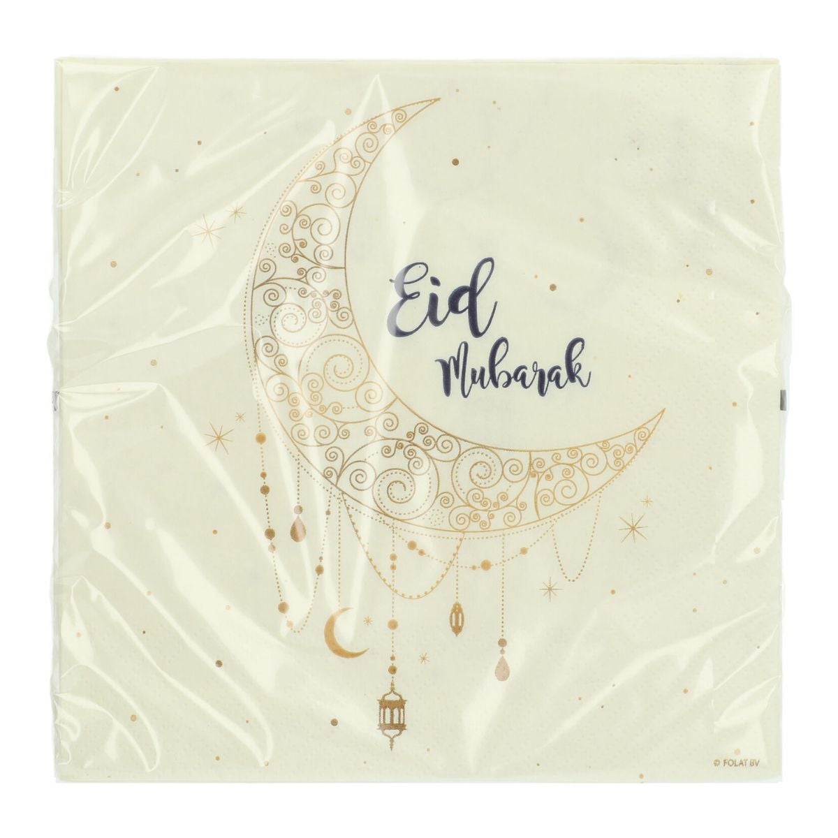 Folat Servetten Eid Mubarak 33x33cm pk/20