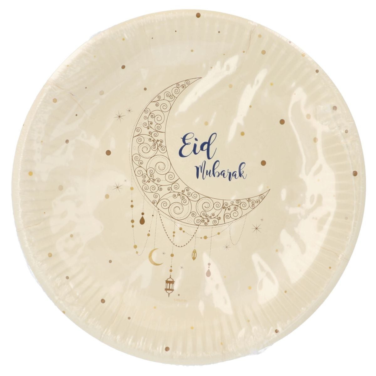 Folat Papieren Borden Eid Mubarak 23cm pk/8